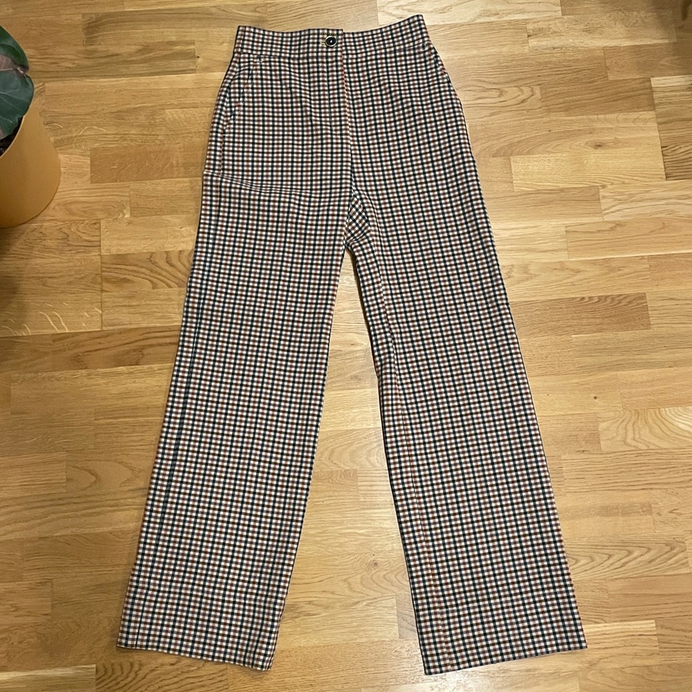 Tory Burch Sample Checkered Pants